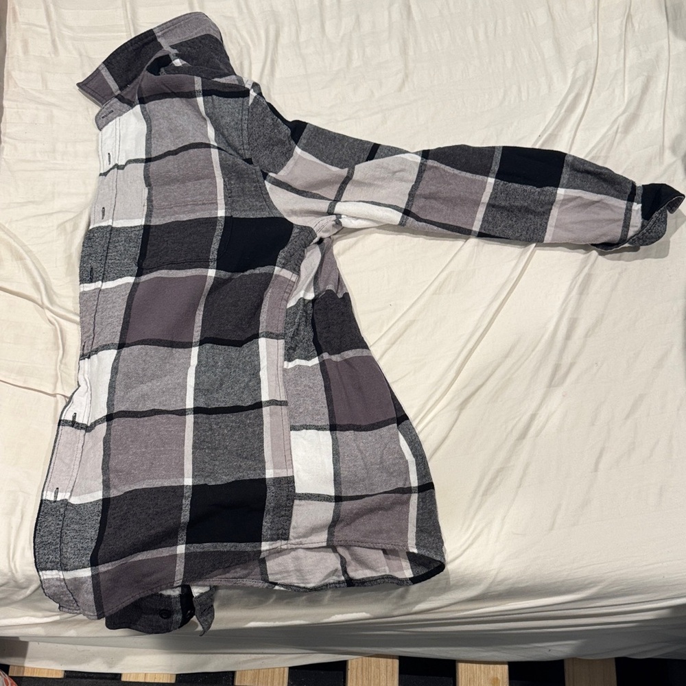 Plaid Button-Up Shirt